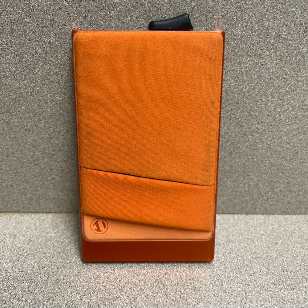 VULKIT Credit Card Holder RFID Blocking Orange Metal Pop Up Card Wallet